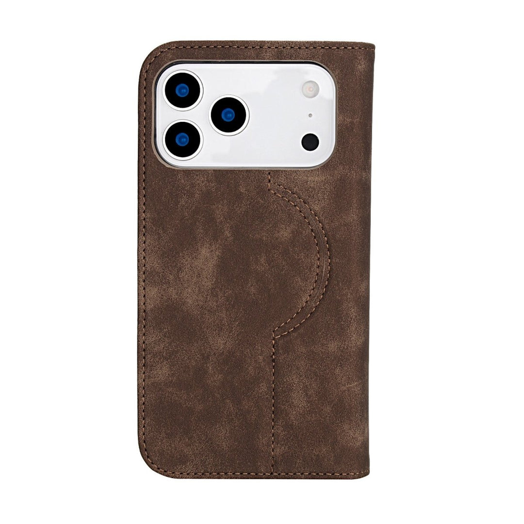 Leather Wallet Phone Case With Magnetic Charging iPhone 12 Mini Brown Parkfield Supplies