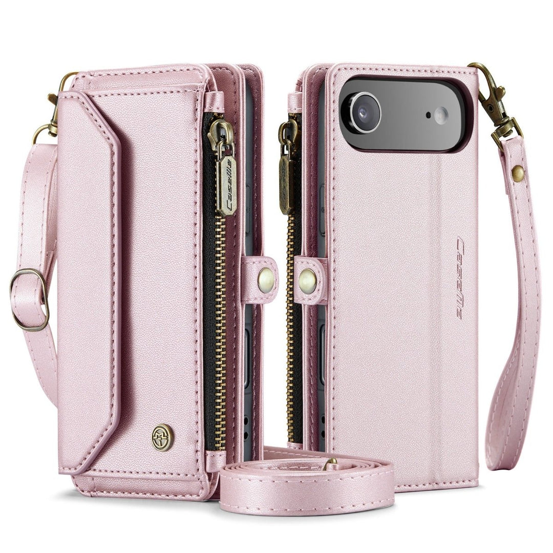 RFID Crossbody Leather Wallet Phone Case iPhone Air Pink Parkfield Supplies