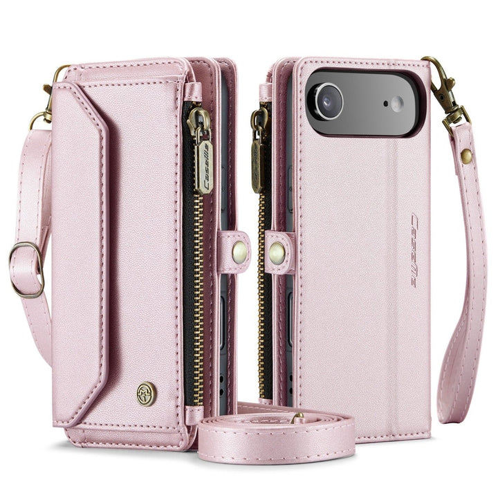 RFID Crossbody Leather Wallet Phone Case iPhone Air Pink Parkfield Supplies