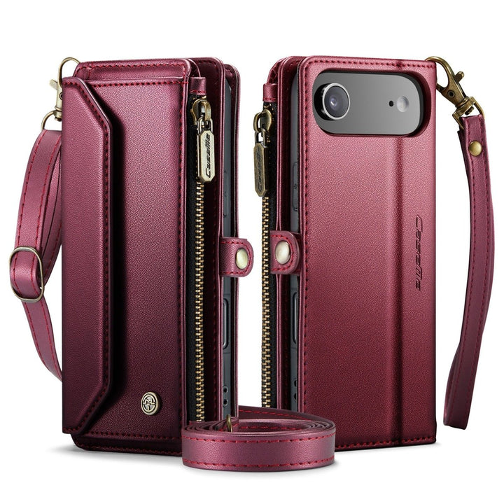RFID Crossbody Leather Wallet Phone Case iPhone Air Wine Red Parkfield Supplies