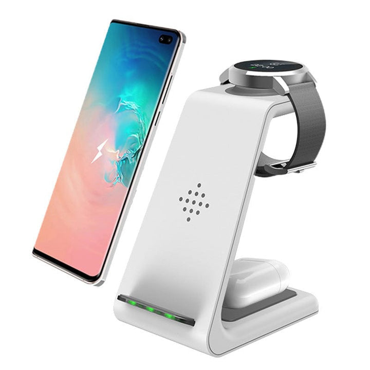 3 In 1 Wireless Charger For Samsung White KT3-S_White