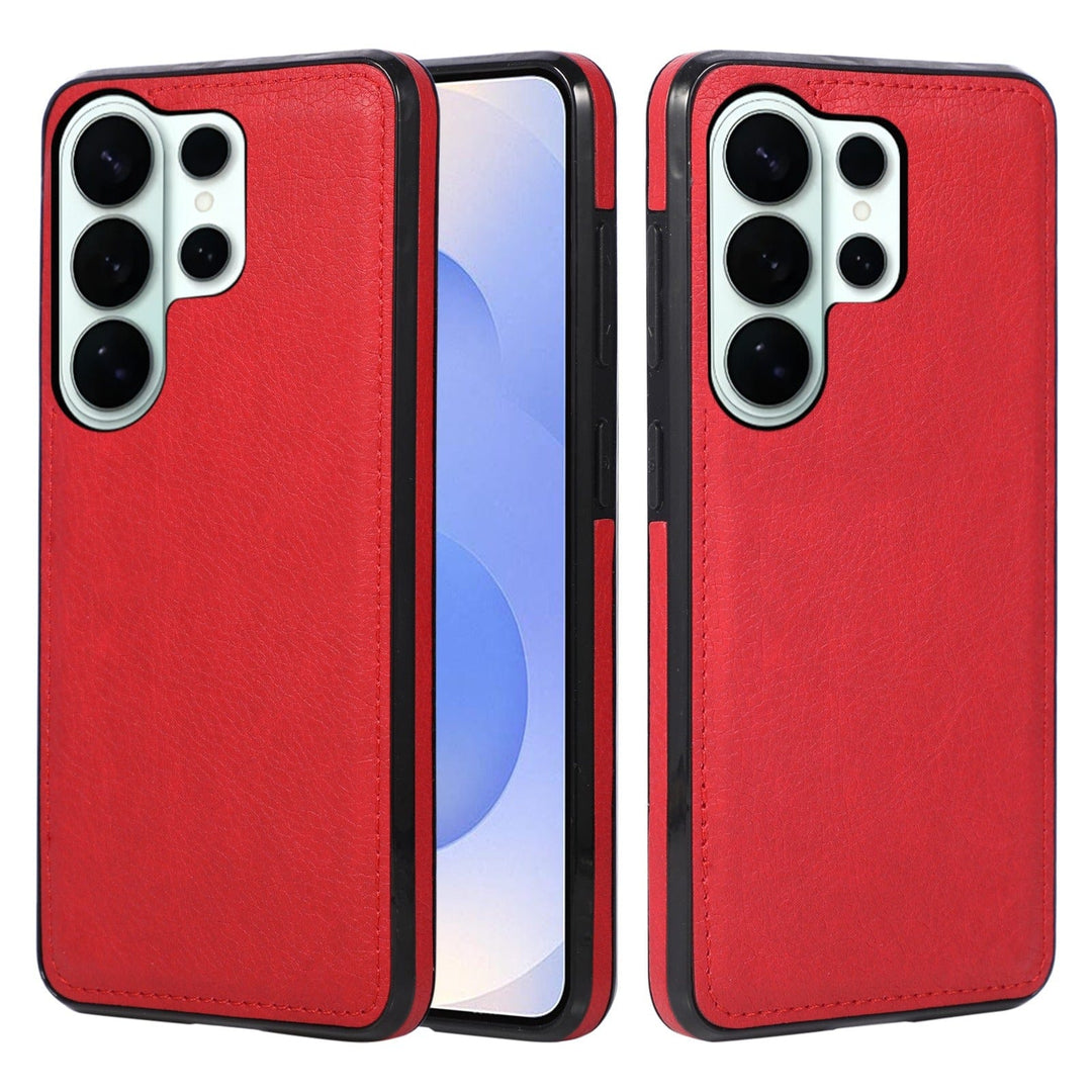 Slim Leather Case For Samsung Galaxy Galaxy S22 / Red CM20260310-A-01-S22-Red