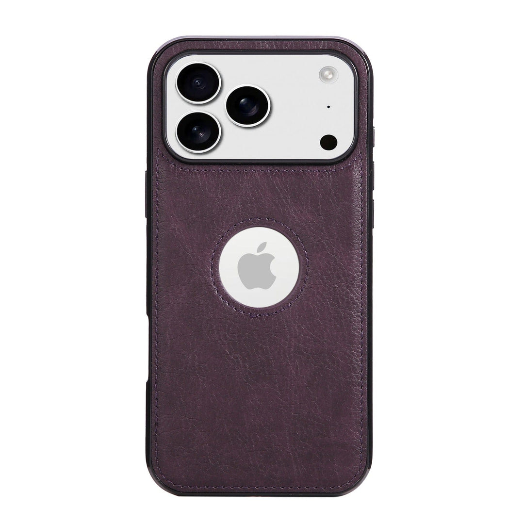 Slim Leather Phone Case iPhone 15 / Purple CM20260310-A-01-iPhone 15-Purple