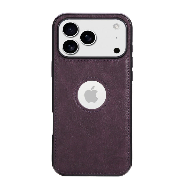Slim Leather Phone Case iPhone 15 / Purple CM20260310-A-01-iPhone 15-Purple