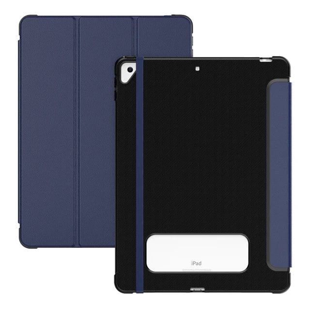 Leather Carbon Fiber Tablet Case iPad Pro 13 (M4) / Navy Blue CM20240606-01-iPad Pro 13 (M4)-Blue
