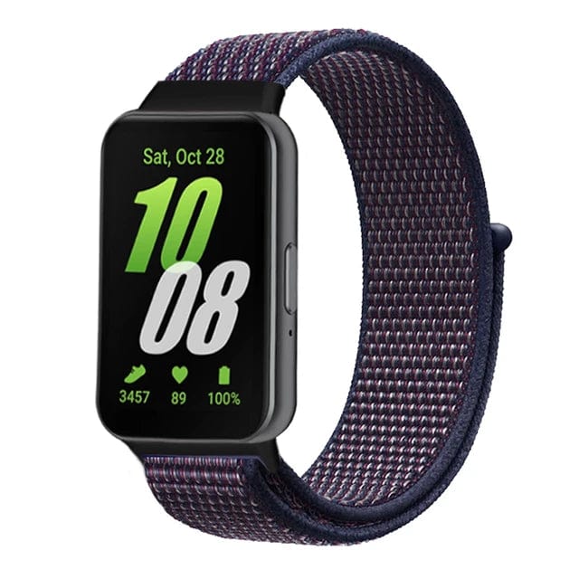 Nylon Sports Watch Band For Samsung Galaxy Fit 3 indigo / For galaxy fit 3 / CHINA 200000049:201102690;200000051:100016944;200007763:201336100