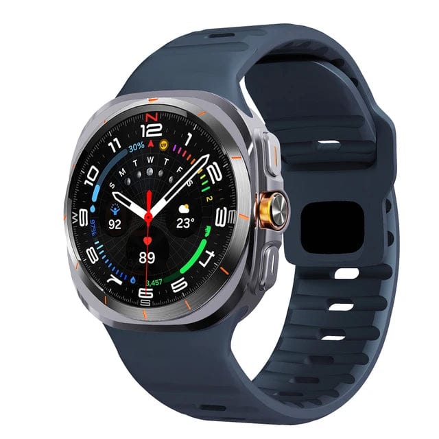 Rugged Sports Watch Band For Samsung Watch 7 Midnight Blue DX0705806