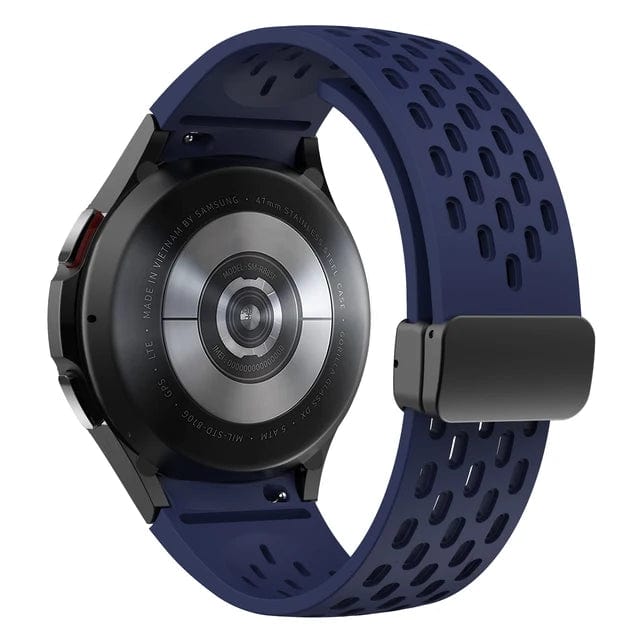 Breathable Magnetic Sports Watch Band For Samsung Midnight Blue / Galaxy Watch FE 40mm DX0726207