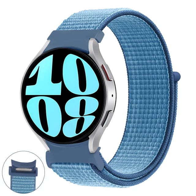 Nylon Sports Watch Band For Samsung Rin blue / Galaxy Watch 4 40mm / CHINA