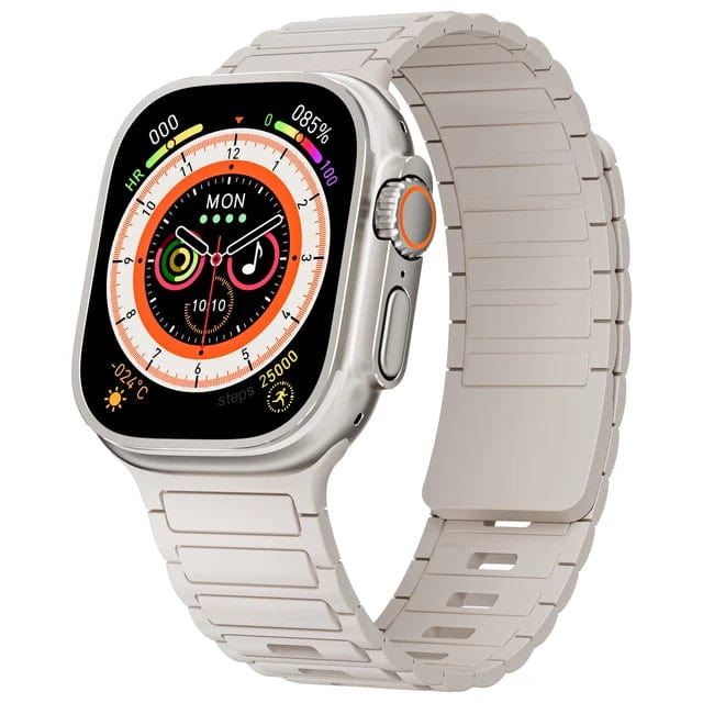 Silicone Magnetic Loop Watch Band Starlight / 38mm 40mm 41mm 200007763:201336100;200000049:16146268;200000051:100016944
