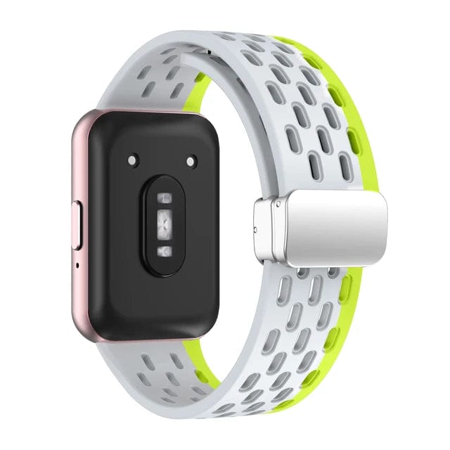 Breathable Magnetic Sports Watch Band For Samsung Galaxy Fit 3 Grayish green / For Galaxy Fit 3 / CHINA 200000049:201449058;200000051:100016948;200007763:201336100
