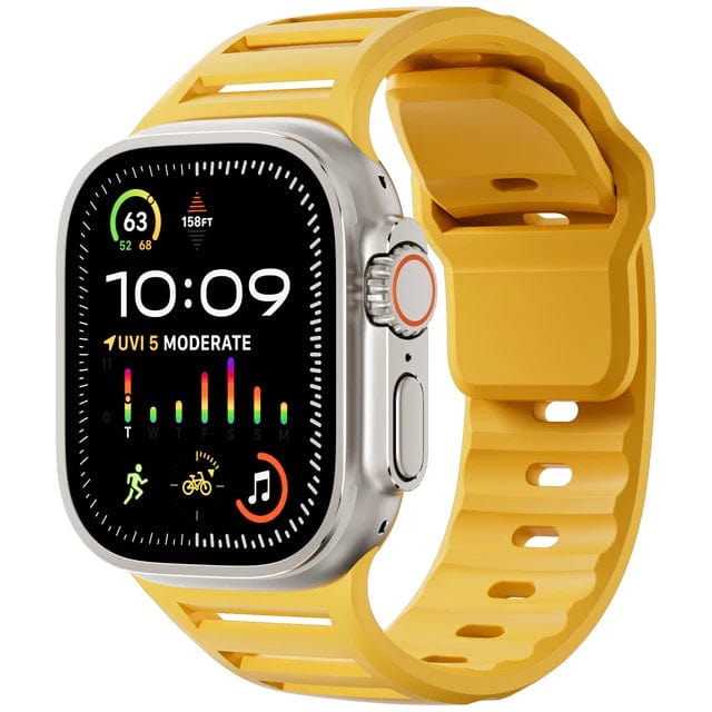 Ultra Wide Sports Watch Band Yellow / 42mm 44mm 45mm 49mm DP2405171L10