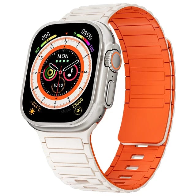 Silicone Magnetic Loop Watch Band Star Orange / 38mm 40mm 41mm 200007763:201336100;200000049:3348727;200000051:100016944