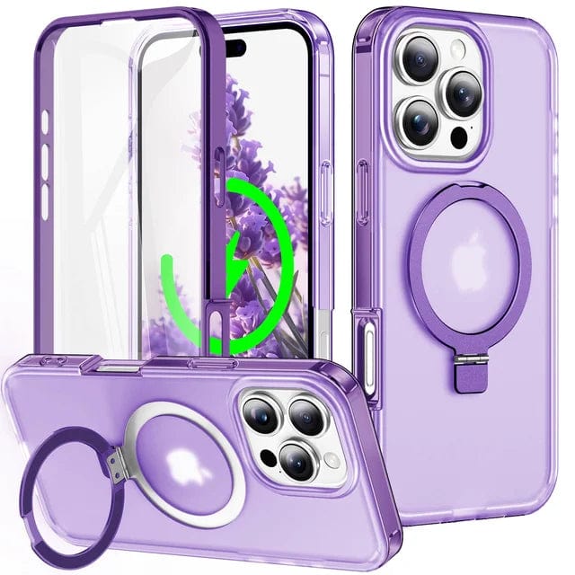Protective Matte Phone Case With Kickstand Purple / iPhone 13 Pro 14:496;200007763:201336100;10:477