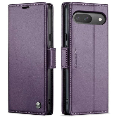 RFID Leather Card Holder Case For Google Pixel Google Pixel 7A / Purple CM20231116-06-Pixel 7A-Purple