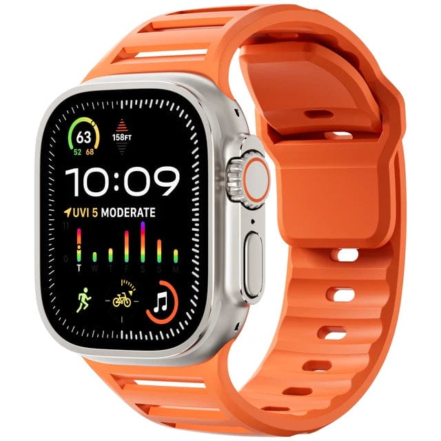Ultra Wide Sports Watch Band Orange / 42mm 44mm 45mm 49mm DP2405171L04