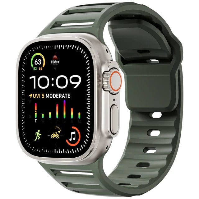 Ultra Wide Sports Watch Band Army Green / 42mm 44mm 45mm 49mm DP2405171L08
