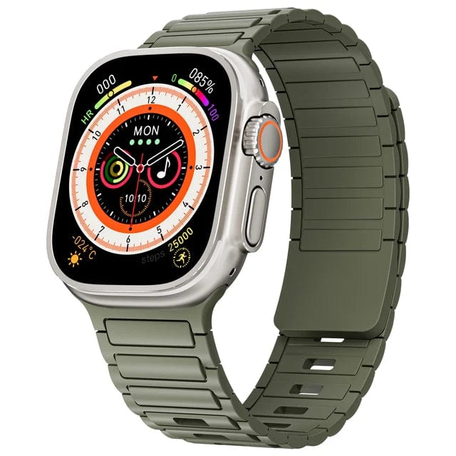 Silicone Magnetic Loop Watch Band Army Green / 38mm 40mm 41mm 200007763:201336100;200000049:201102690;200000051:100016944