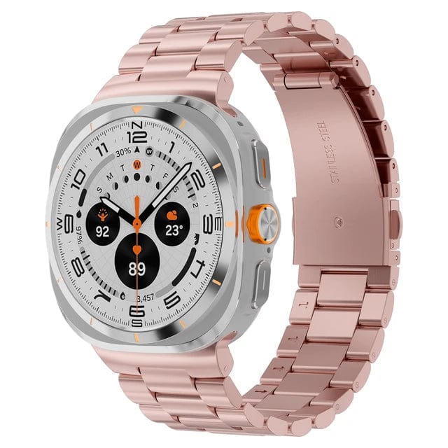Stainless Steel Watch Band For Samsung Watch 7 Rose Pink DX0711104&DX0921100