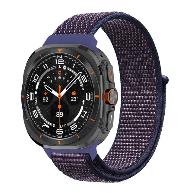 Nylon Sports Watch Band For Samsung Watch 7 Ultra Indigo DX0813214