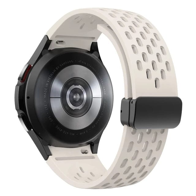Breathable Magnetic Sports Watch Band For Samsung Starlight / Galaxy Watch FE 40mm DX0726202