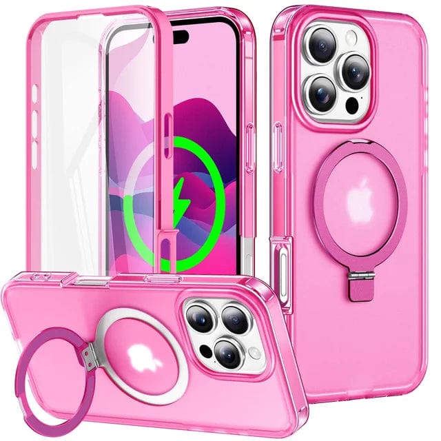 Protective Matte Phone Case With Kickstand Rose Red / iPhone 13 Pro 14:200013899;200007763:201336100;10:477