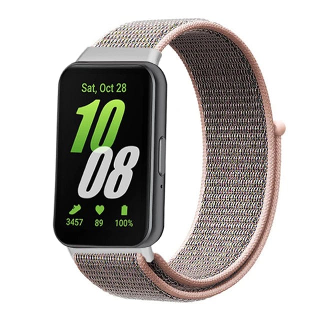 Nylon Sports Watch Band For Samsung Galaxy Fit 3 pink sand / For galaxy fit 3 / CHINA 200000049:76119733;200000051:100016944;200007763:201336100