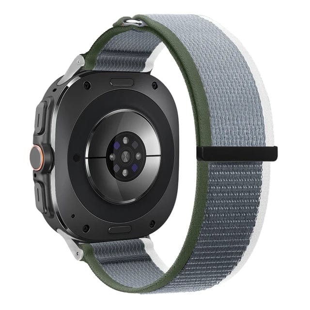 Trail Loop Watch Band For Samsung Watch 7 Green Gray DX0705705