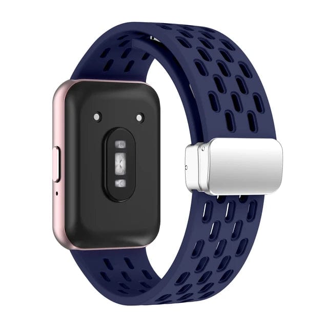 Breathable Magnetic Sports Watch Band For Samsung Galaxy Fit 3 Midnight Blue / For Galaxy Fit 3 / CHINA 200000049:2490560973;200000051:100016948;200007763:201336100