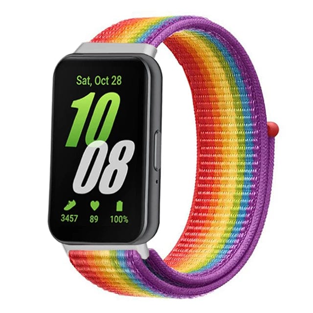 Nylon Sports Watch Band For Samsung Galaxy Fit 3 Pride Edition / For galaxy fit 3 / CHINA 200000049:1178274895;200000051:100016944;200007763:201336100