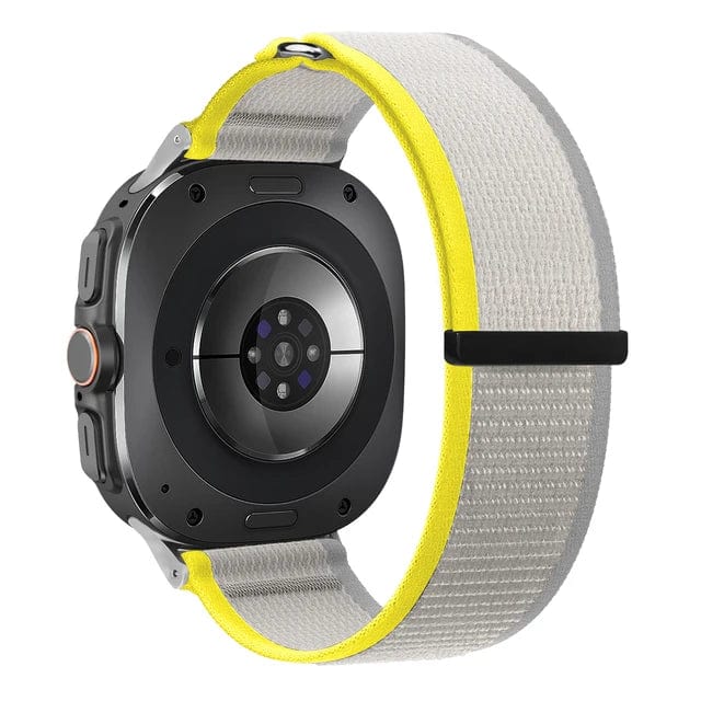Trail Loop Watch Band For Samsung Watch 7 Yellow Gray DX0705707