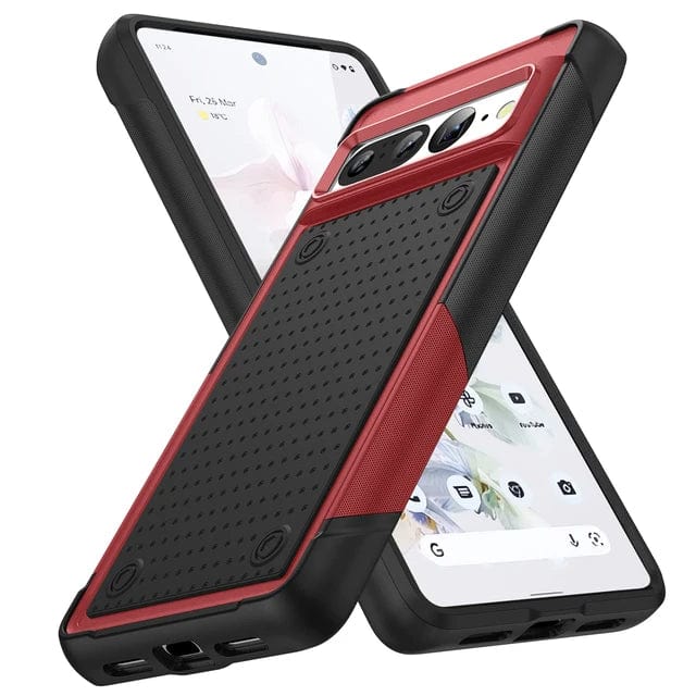 Shockproof Case For Google Pixel Google Pixel 8 / Red and Black CM20240823-06-Pixel 8-Red+Black