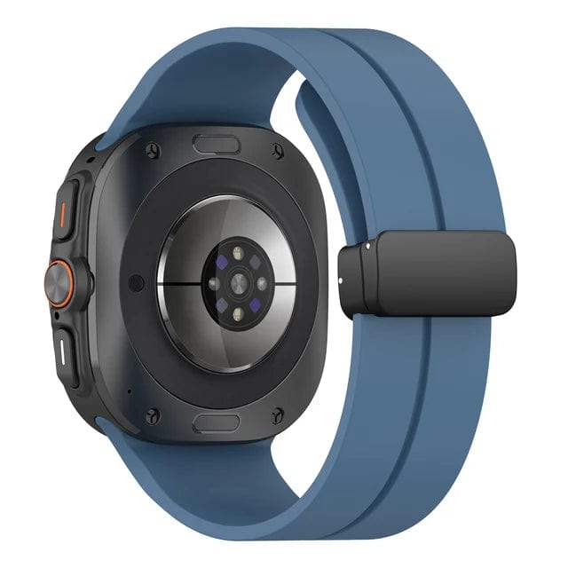Magnetic Silicone Sports Watch Band For Samsung Watch 7 Starry Blue DX080109