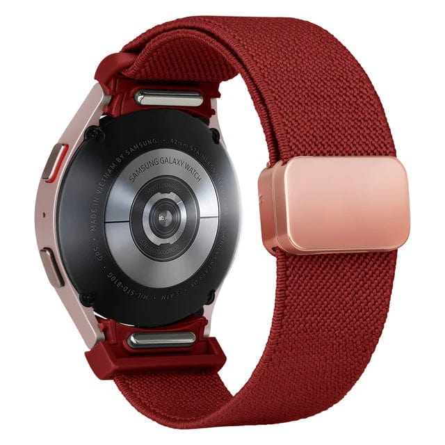 Magnetic Nylon Sports Watch Band For Samsung red / 4 classic 42mm 46mm 200000049:2332437014;200000051:100016943;200007763:201336100