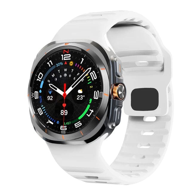 Rugged Sports Watch Band For Samsung Watch 7 White DX0705802