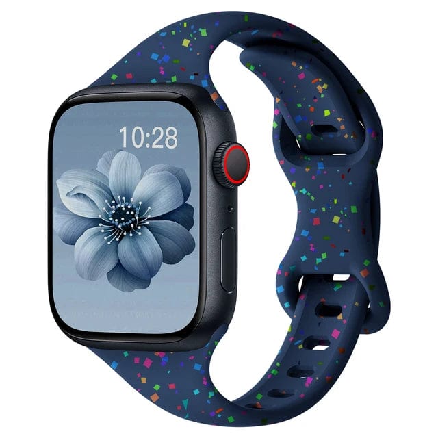 Slim Silicone Sports Watch Band Navy Blue / Series 10 : 42 - 38mm 40mm & 41 mm DP07121L09