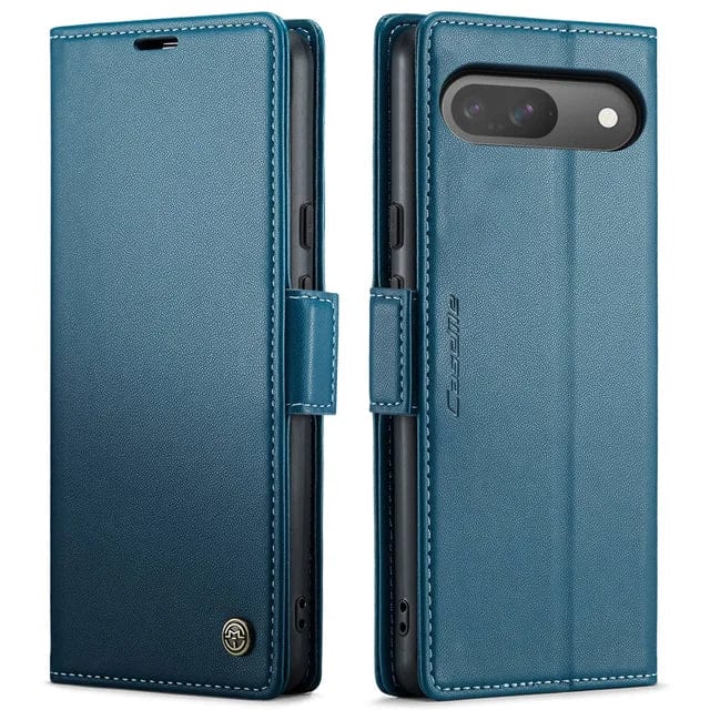RFID Leather Card Holder Case For Google Pixel Google Pixel 7A / Blue CM20231116-06-Pixel 7A-Blue