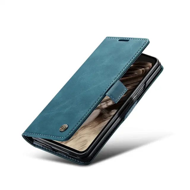 Slim Magnetic Leather Case For Google Pixel Fold Blue CM20240820-01-Pixel Fold-Blue