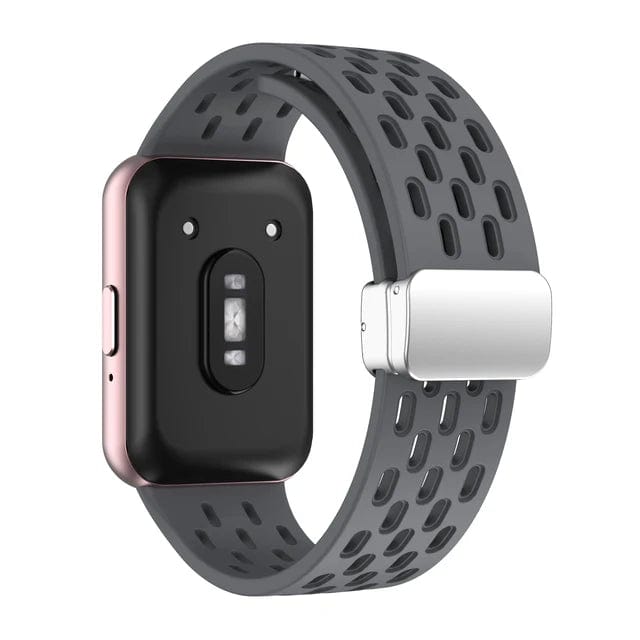 Breathable Magnetic Sports Watch Band For Samsung Galaxy Fit 3 Gray / For Galaxy Fit 3 / CHINA 200000049:5057746941;200000051:100016948;200007763:201336100