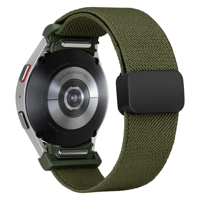 Magnetic Nylon Sports Watch Band For Samsung army green / 4 classic 42mm 46mm 200000049:5057746941;200000051:100016943;200007763:201336100