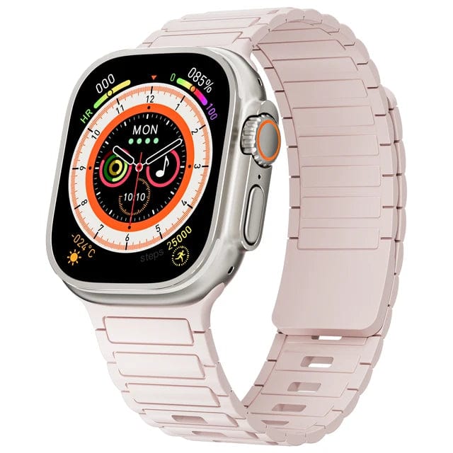 Silicone Magnetic Loop Watch Band Pink / 38mm 40mm 41mm 200007763:201336100;200000049:201009050;200000051:100016944