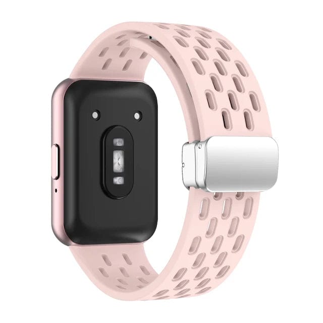 Breathable Magnetic Sports Watch Band For Samsung Galaxy Fit 3 Pink / For Galaxy Fit 3 / CHINA 200000049:2792782423;200000051:100016948;200007763:201336100