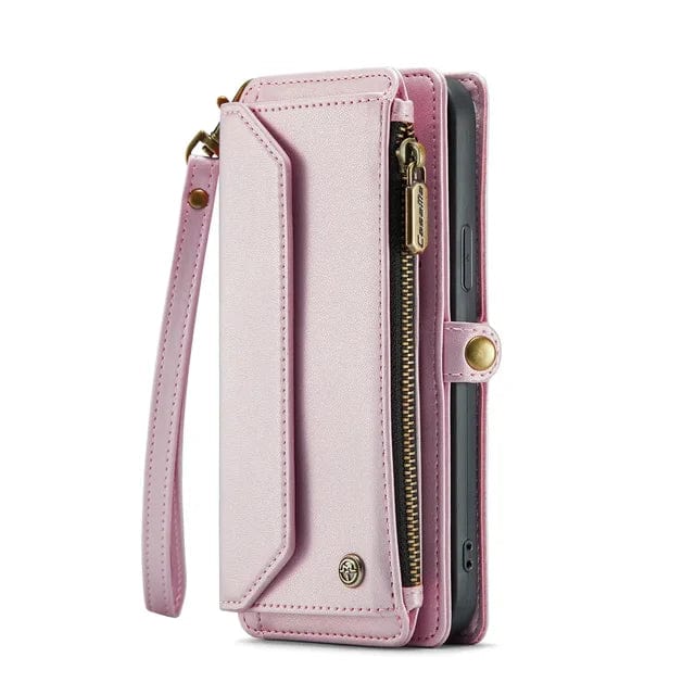 RFID Crossbody Leather Wallet Phone Case iPhone 6/7/8 / Pink CM20240918-03-iPhone 6 7 8-Pink