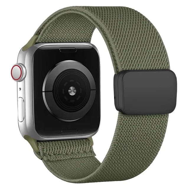 Magnetic Nylon Sports Watch Band Inverness Green / 38mm 40mm 41mm DP2312292S16