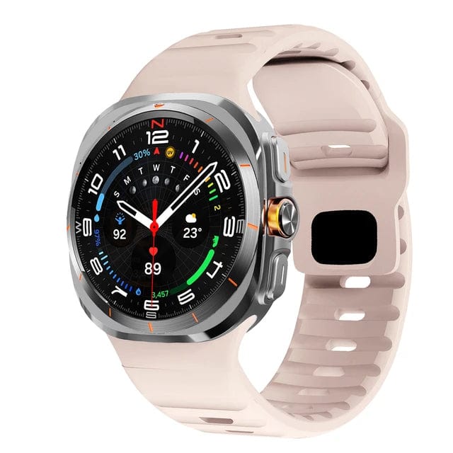 Rugged Sports Watch Band For Samsung Watch 7 Pink DX0705804