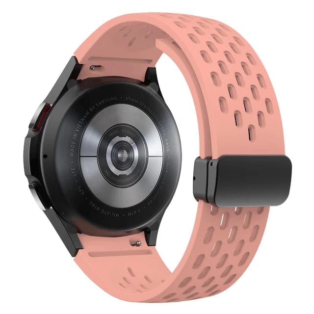 Breathable Magnetic Sports Watch Band For Samsung Pink / Galaxy Watch FE 40mm DX0726205