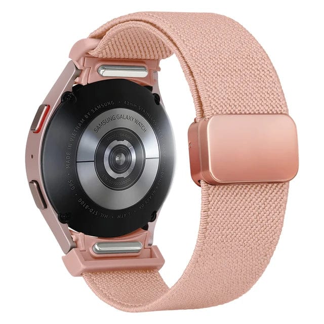 Magnetic Nylon Sports Watch Band For Samsung pink / 4 classic 42mm 46mm 200000049:201449062;200000051:100016943;200007763:201336100