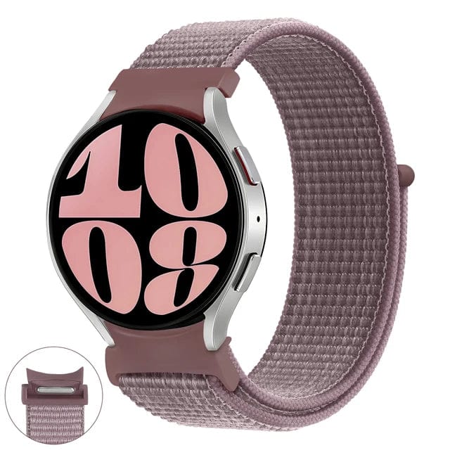 Nylon Sports Watch Band For Samsung smoke purple / Galaxy Watch 4 40mm / CHINA
