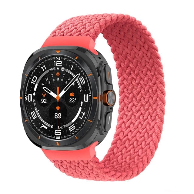 Braided Loop Band For Samsung Watch 7 Pink Punch / galaxy watch 7 ultra / S 200000049:201449058;200000051:201336458;5:100014065