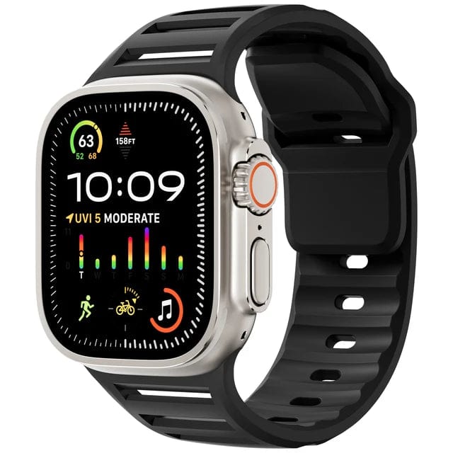 Ultra Wide Sports Watch Band Black / 42mm 44mm 45mm 49mm DP2405171L01